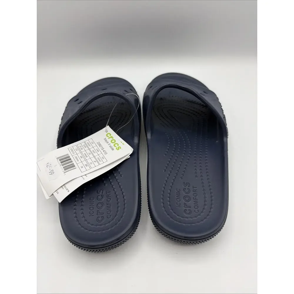 Crocs Adult Baya II Slide Sandals 208215-410 Navy Blue Unisex M5 W7 NWT